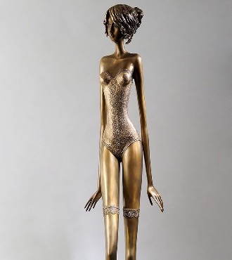 Ange - 67" - Bronze sculpture,