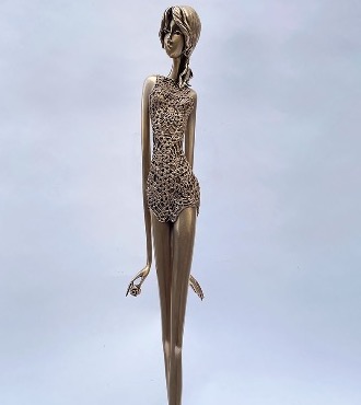 Capucine - 101 cm - Sculpture en bronze
