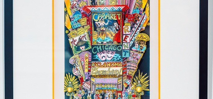 Our evening in Broadway - 18" x 25" inch - Serigraphy 3D