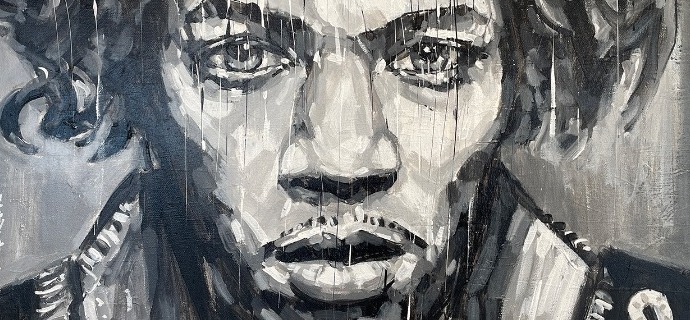 Jimmi Hendrix - 20" x 24" inch - Acrylic on canvas