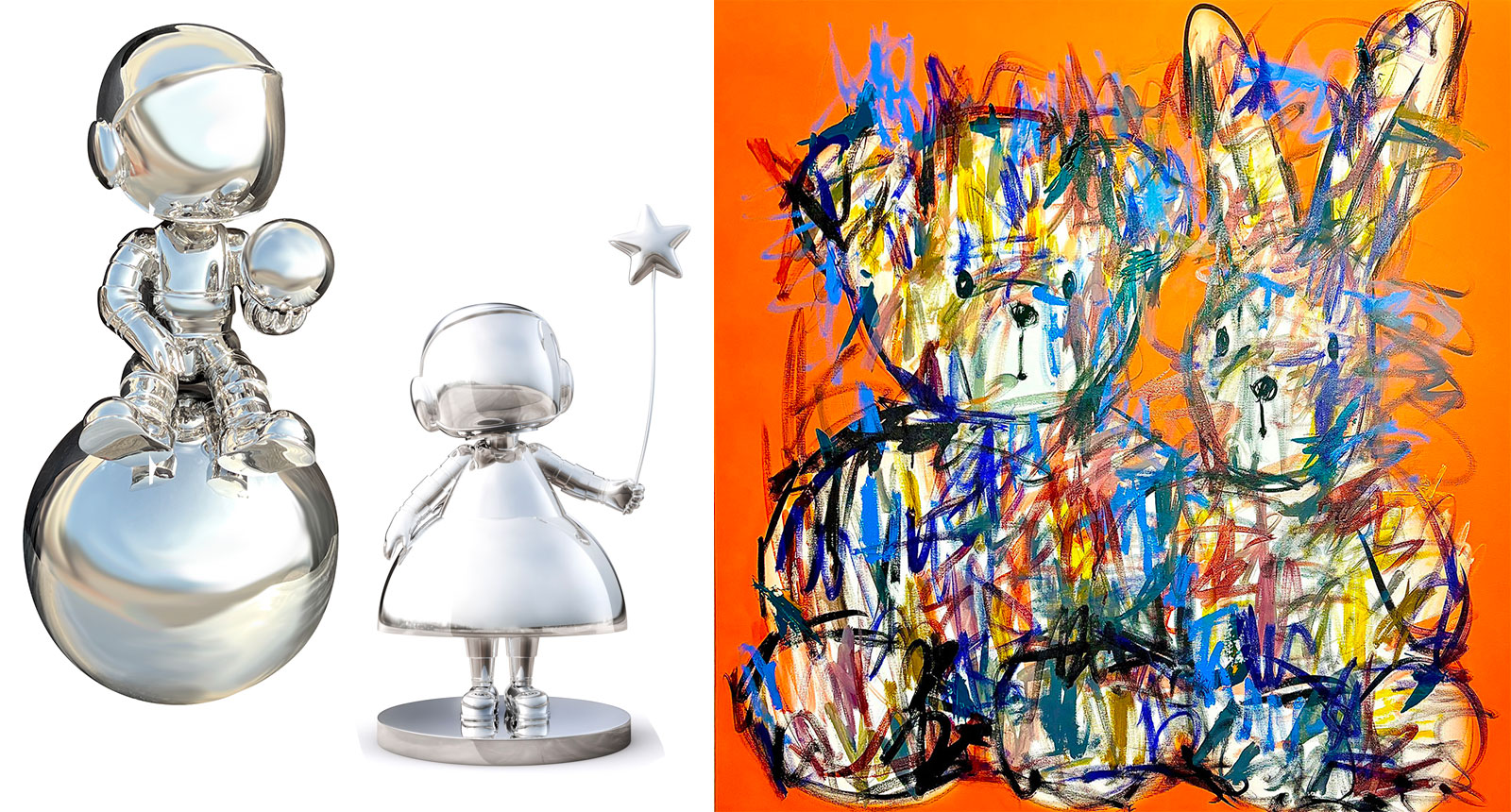 Cosmonaute penseur - Cosmonaute Ménine - Nous deux toujours