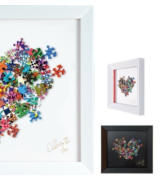 Take another piece of my heart - 35 x 38 cm - Oeuvre sur papier en 3D