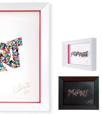 Pop Art  #2 - 50 x 35  cm - Oeuvre sur papier en 3D