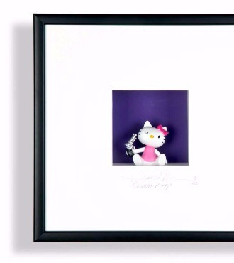 Good bye Kitty - 52 x 52 cm - Shadow box