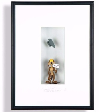 Marks the spot - 55 x 71 cm - Shadow box