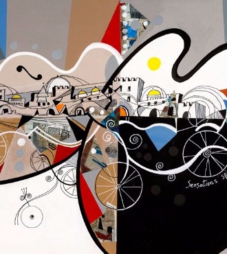 Sensations spirituelles - 39" x 47" / 39" x 31,2" or 9,3" x 11,7" – Lacquer on aluminium