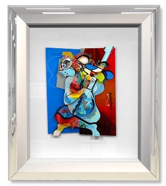 Les cordes de mon âme - 8,2" x 11" - Work on paper 3D