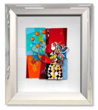 Le jongleur - 8,2" x 11" - Work on paper 3D