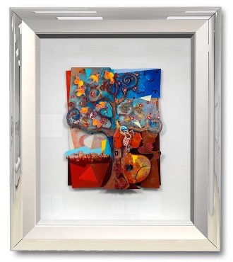 La première phase dans le jardin - 8,2" x 11" - Work on paper 3D