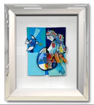 Les anges de la ville - 8,2" x 11" - Work on paper 3D