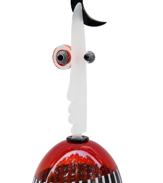 Moon - Glass sculpture - H 17,8"