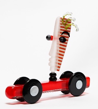 Speedy - Glass sculpture - 14,2" x 16,5"