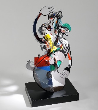 Evolution - 34" x 14" x 18" - Sculpture aluminium 3D