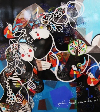 La mémoire de la vie - 9,3" x 11,7" – Lacquer on aluminium