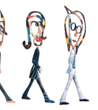 The Beatles XL - 193 x 280 x 60 cm - Sculpture en aluminium