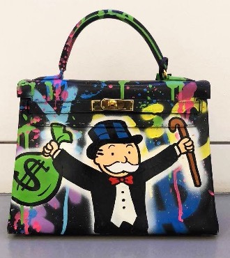 Monopoly Holding $ and Cane Birkin Bag - Bag