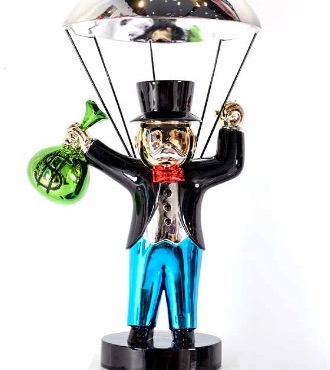Monopoly Parachuting - 165 x 81 x 81 cm - Sculpture