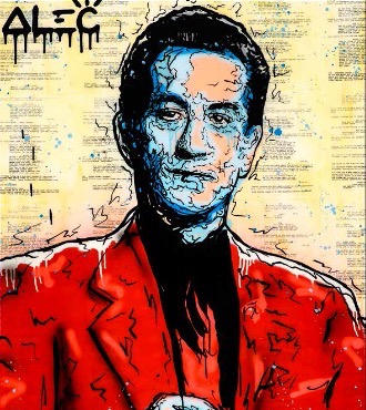 De Niro Icon (Casino) - 48" x 36" inch - mixed media