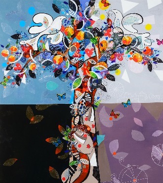 La Source - 39" x 31" - Acrylic on canvas