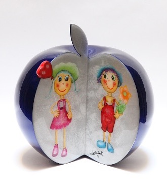 Love apple - SOLD OUT - 23 cm - Sculpture en céramique