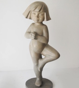 Zen - Sculpture en bronze - 70 cm