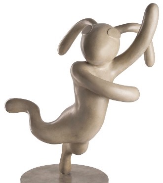 Lapin - Sculpture en bronze