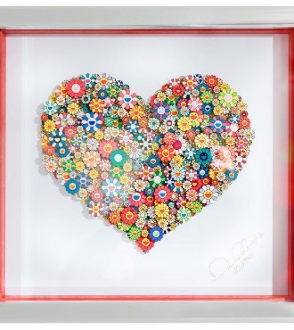 I love Manga - 87 x 73 cm - papercut 3D