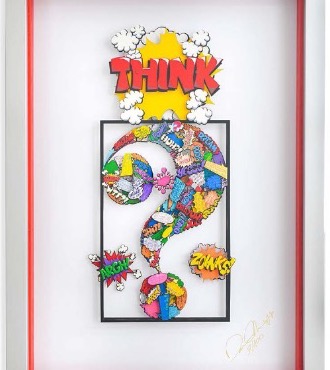 Thinking Comics - 50 x 35 cm - papercut 3D
