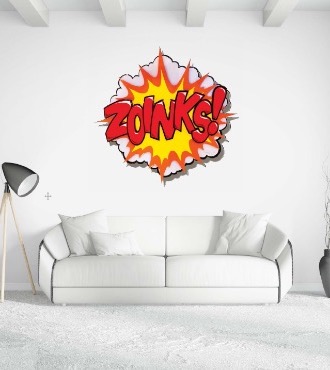 Zoinks ! - 117 x 107 cm - Wood Sculpture