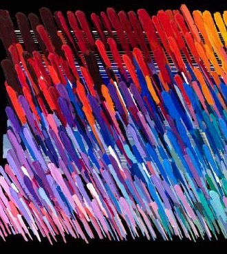 Notes Black - 71" x 47" - Monotype