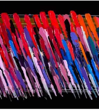 Notes Black - diptyque - 71" x 47" - Monotype