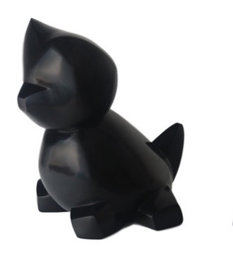 César - Sculpture en bronze patine noir - 42 x 39 cm