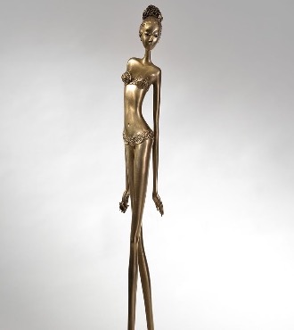 Evelyne - 100 cm - Sculpture en bronze