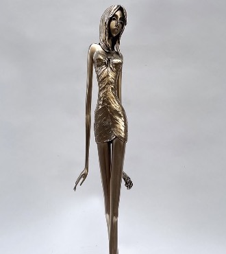 Ambre - 100 cm - Sculpture en bronze