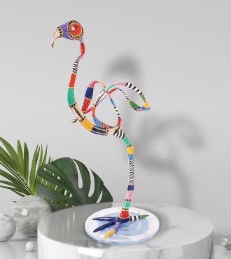 Flamingo - 142 x 66 cm - Sculpture en bronze
