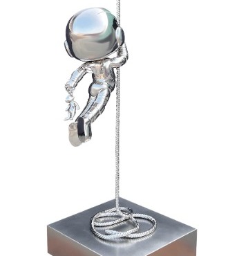 Sky High - Sculpture en inox poli miroir - 210 cm