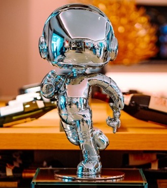 Cosmo Rigolo - polished stainless steel - 27" inch