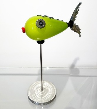 SOLD OUT - Tropiques Moucheté - Glass sculpture - 20" x 15"