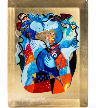 Un Mariage Royal - 30 x 40 cm - Inclusion en résine