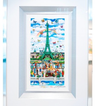 Waking up in Paris - 80 x 56 cm - Sérigraphie 3D