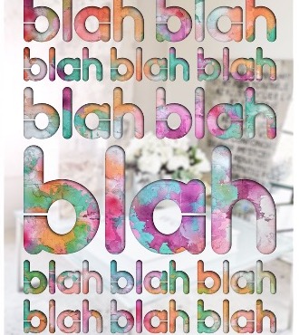Blah Blah Blah - Mixed media & metal laser cut - 39" x 47"