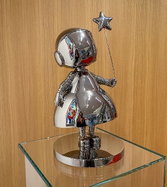 Astro Girl Ménine - polished stainless steel - 20" inch