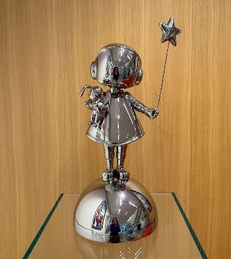 Astro girl debout - polished stainless steel - 20" inch