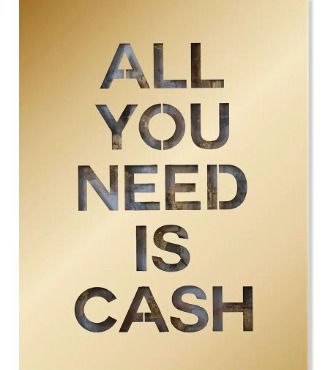 All you need is cash - Mixed media & metal laser cut - 39" x 47"