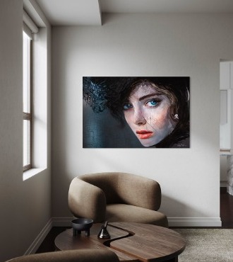 Dundee - 39" x 59" - Acrylic paint and resin on metal