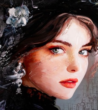 Manarola - 200 x 115 cm - Peinture acrylique et résine sur métal