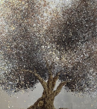 600 A - 51" x 38" - Oil on canvas and gold leaf