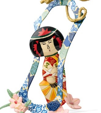 Kokeshi Doll - 51 x 33 x 28 cm - Sculpture en aluminium
