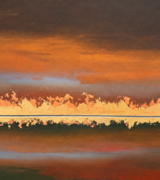 Terre de Lumière - Peinture acrylique sur toile - 100 x 71 cm