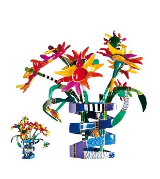 Sunflowers - inspiré du " Vase de fleurs " de Picasso - 58 x 58 x 80 cm - Sculpture en bronze